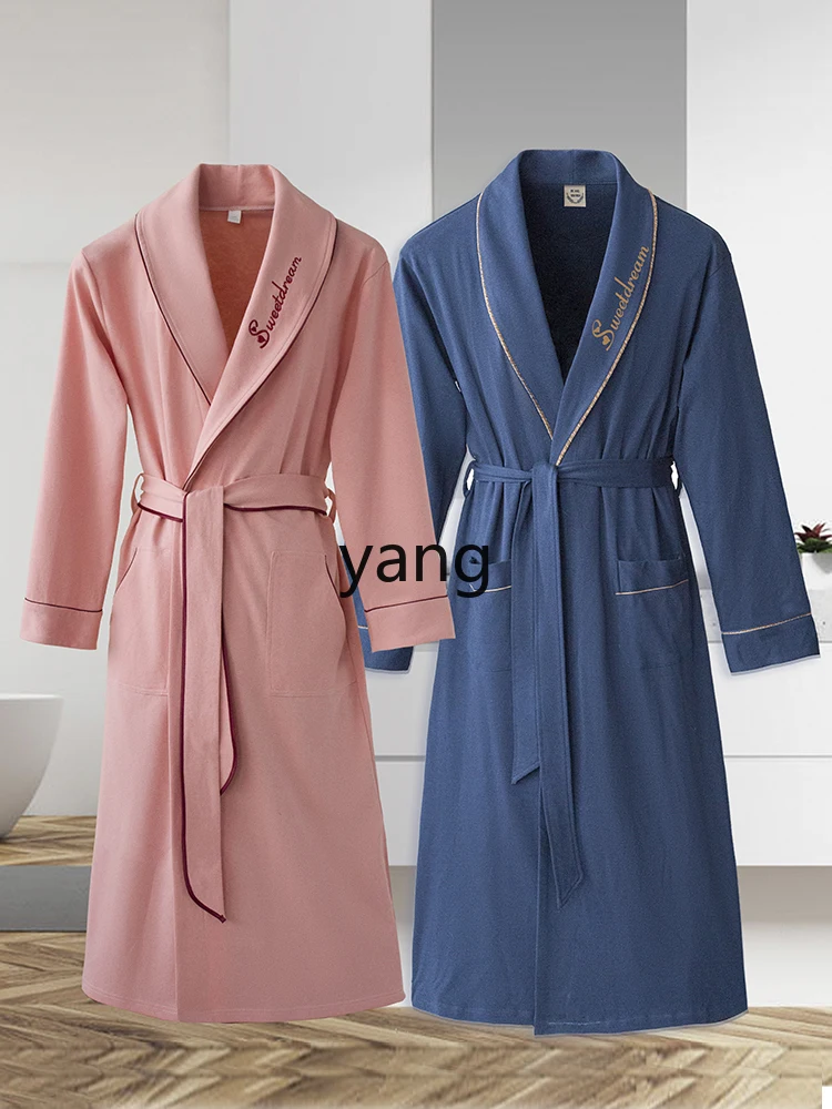 LMM new yukata quick-drying pajamas summer cotton cotton bathrobes water-absorbing quick-drying robes