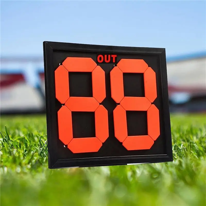A12E-Football Soccer Substitution Card Board For Competition Practice Double-Sided Display 2-Digit Substitution Card