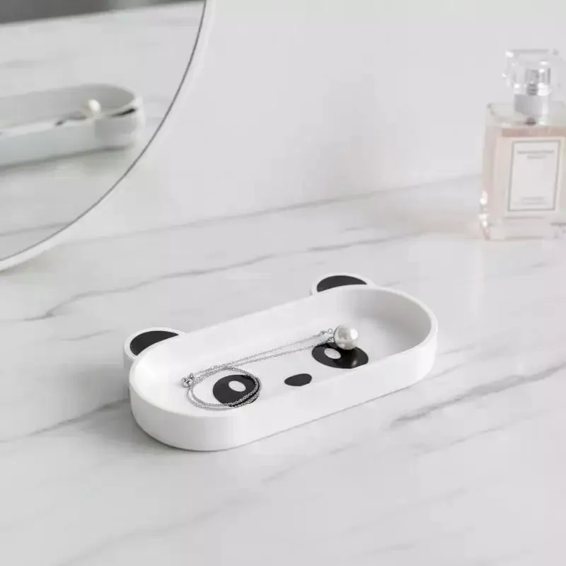 Cute Panda Cat Eyeglasses Display Stand: Creative Holder Decor Glasses Wearers Easy Clean Desk Accessory