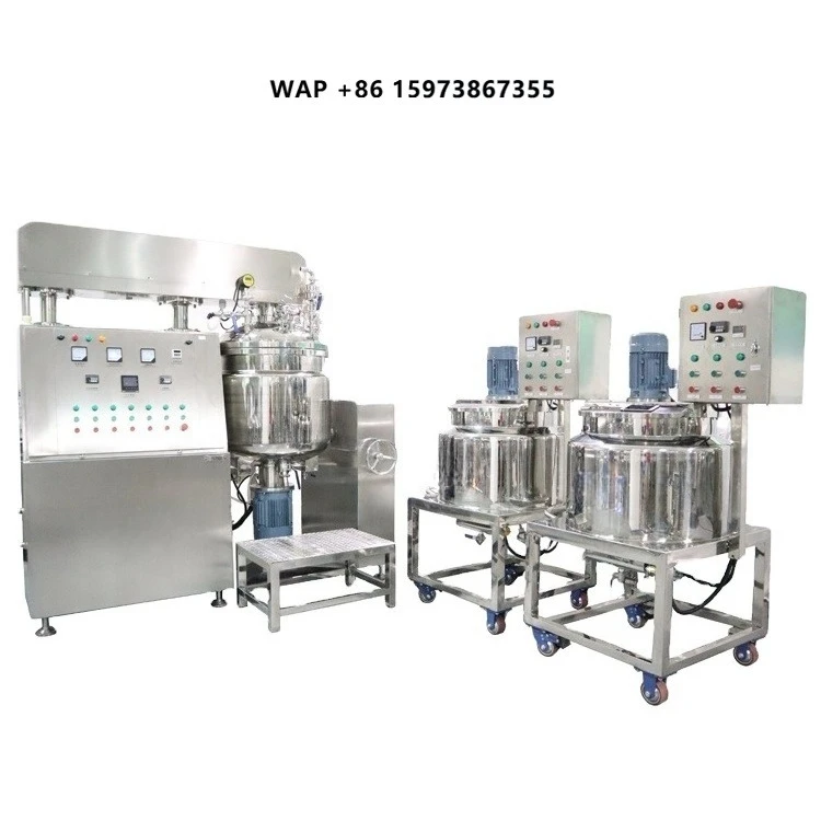 YETO 200L Hydraulic Lifting Vacuum Emulsifying Mixing Production Machine Cosmetic Lotion Cream Emulsifying Making Equipment
