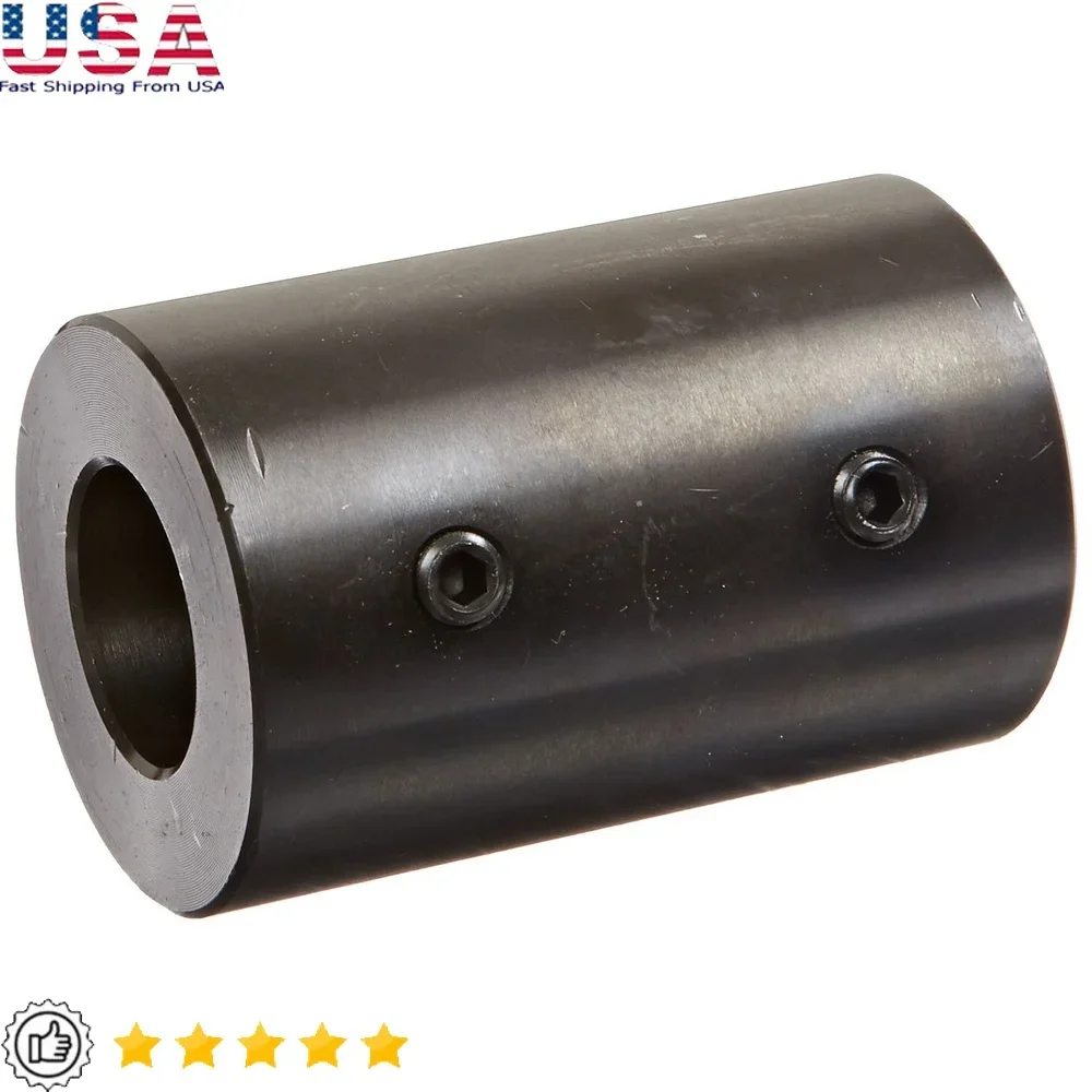 

Black Oxide Rigid Coupling 1in Bore 2in OD 3in Length 316 Set Screw Torque Transmission Corrosion Resistant Easy Installation