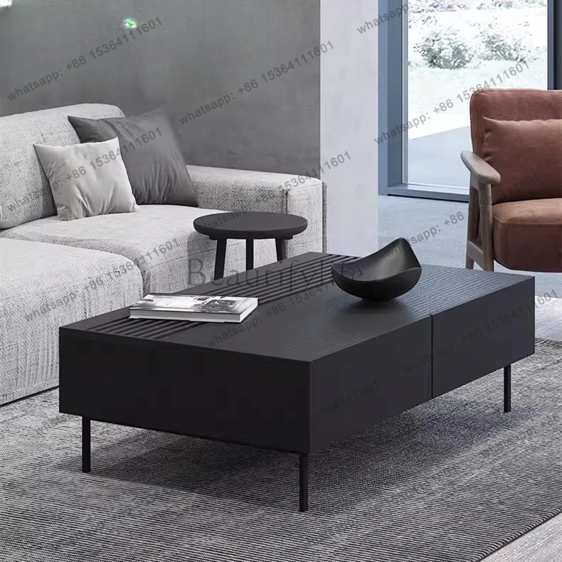 

Italian modern creative coffee table simple Nordic small apartment living room furniture combination