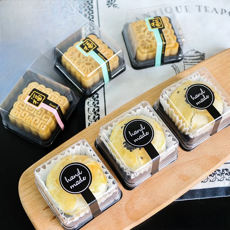 

Пластиковый поддон-основа для упаковки лунных пряников (80 г), пластиковая коробка Tsukumi для выпечки, приготовления пищи, использования дома и на кухне