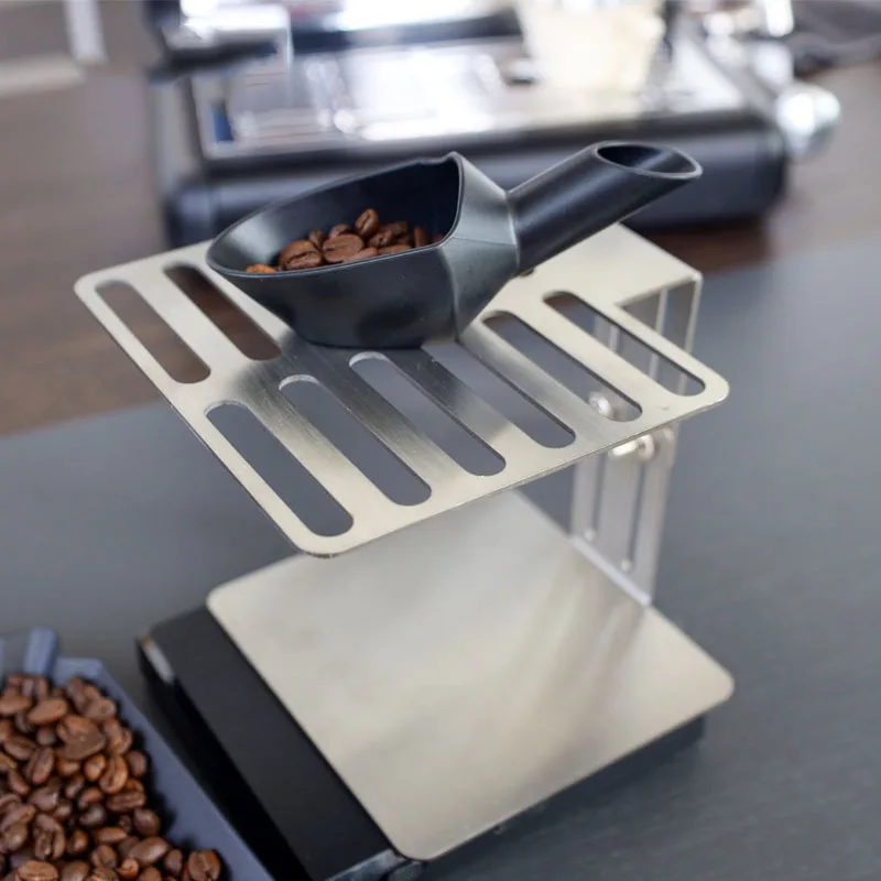 Coffee Weighing Rack Coffee Scale Stand Tools Holder for Coffee Compact Heat Stainless Steel Barista Accessories for Kitchen