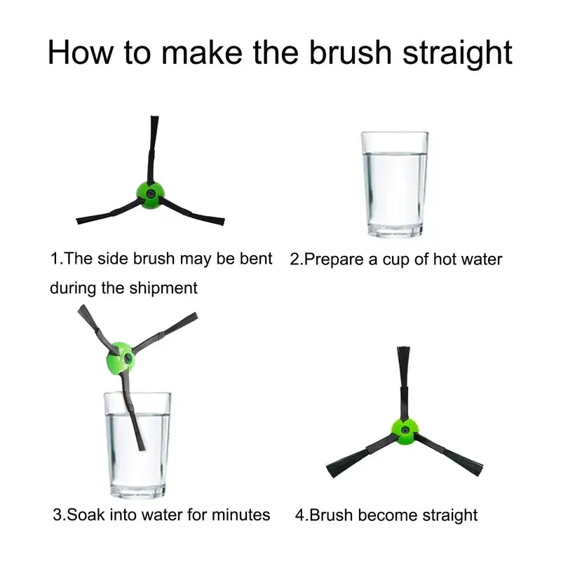 Side Brushes For iRobot Roomba i & j & e Series i1+/i2+/i3+/i4+/i5+/i6+/i7+/i8+/j6+/j7+/j8+/e5/e6 Robot Vacuum Replacement Parts