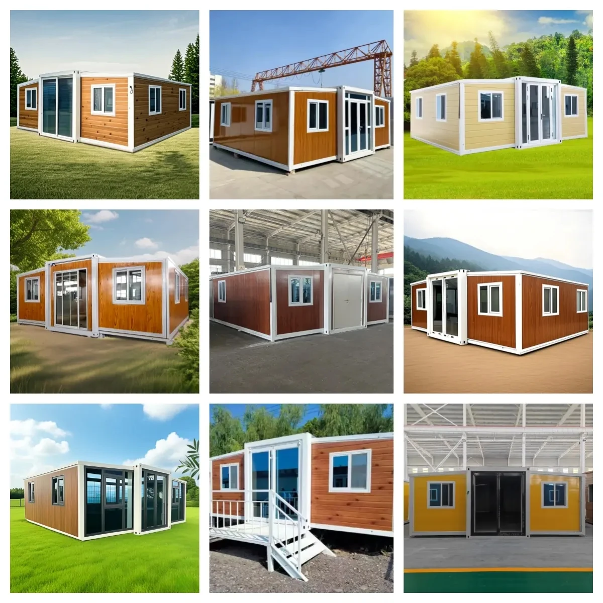 منزل حاوية قابل للتوسيع بطول 20 قدمًا و40 قدمًا، مخصصًا من 1 إلى 4 غرف نوم، بما في ذلك المطبخ والحمام، منزل قابل للطي جاهزًا