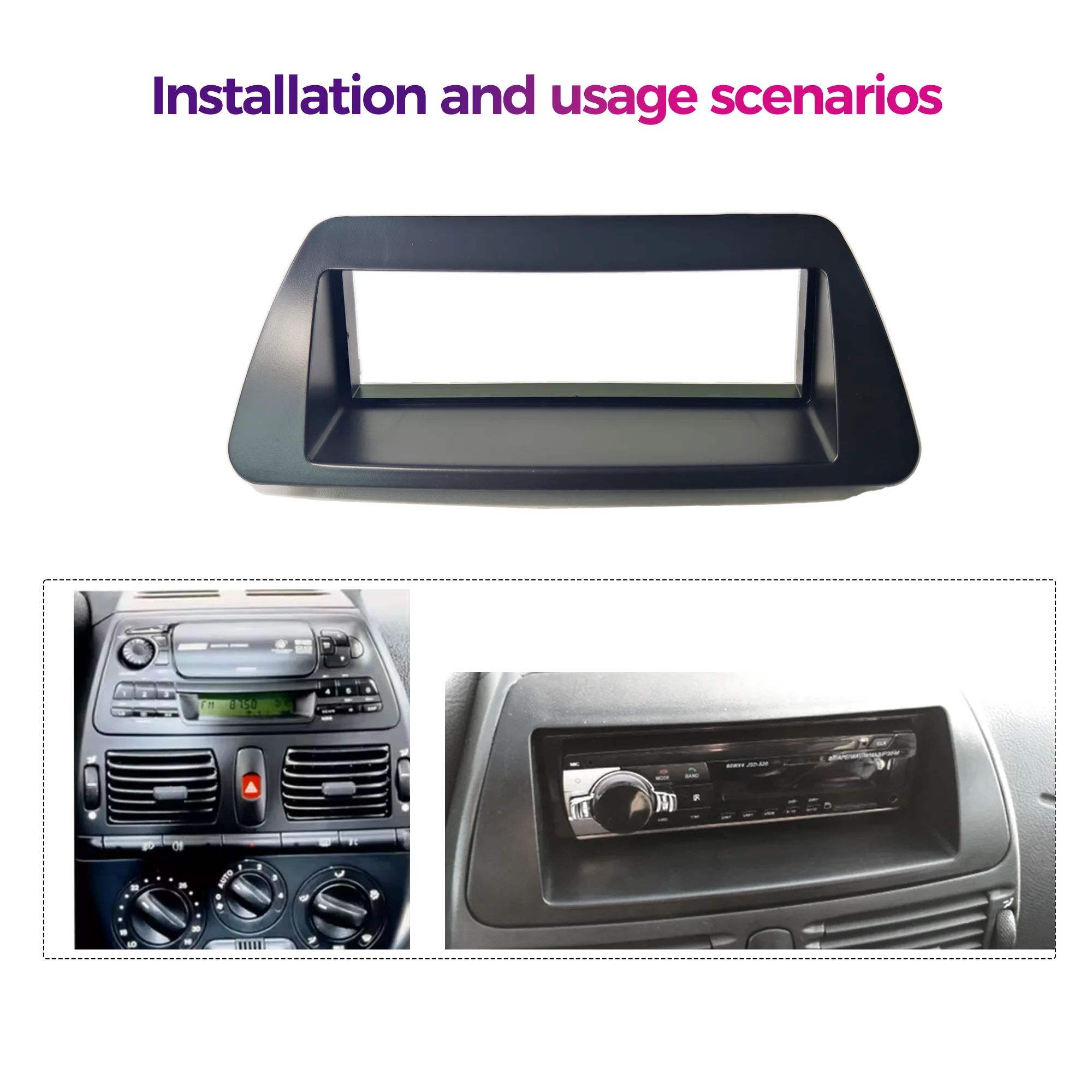 Single Din Car Radio Fascia Installation Frame for FIAT Bravo Brava Marea 1995-2001 1DIN Stereo Dash Trim Panel Mounting Kit