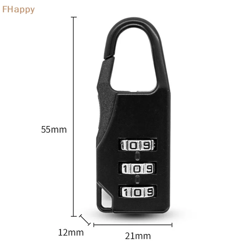 Mini Dial Digits Code Number Password Combination Padlock Safety Travel Security Lock for Luggage Lock Padlock Gym