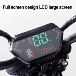 48V/60V/72V Ebike LCD Display Meter Control Panel Speedmeter Screen For EBike Electric Scooter Motor Display