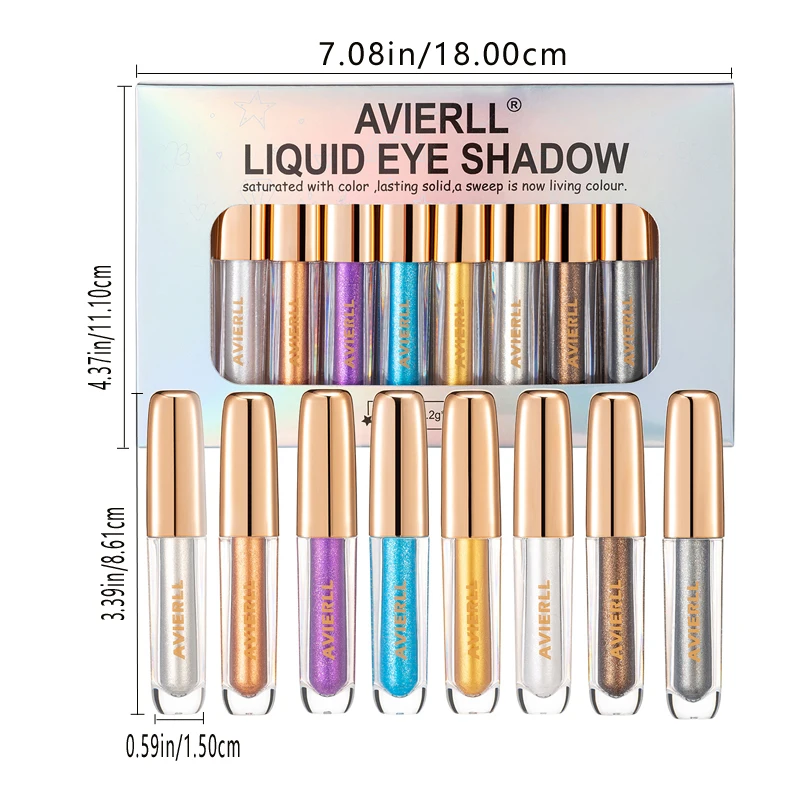 Liquid Eyeshadow Set  Glitter Eye Shadow Stick Kit Quick-Drying Long Lasting For Women Makeup Set