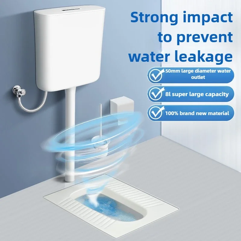 Excellent Water Tank with Flushing Spray Gun Household Bathroom Flushing Toilet Energy-saving Flushing Toilet Tank Large Impulse