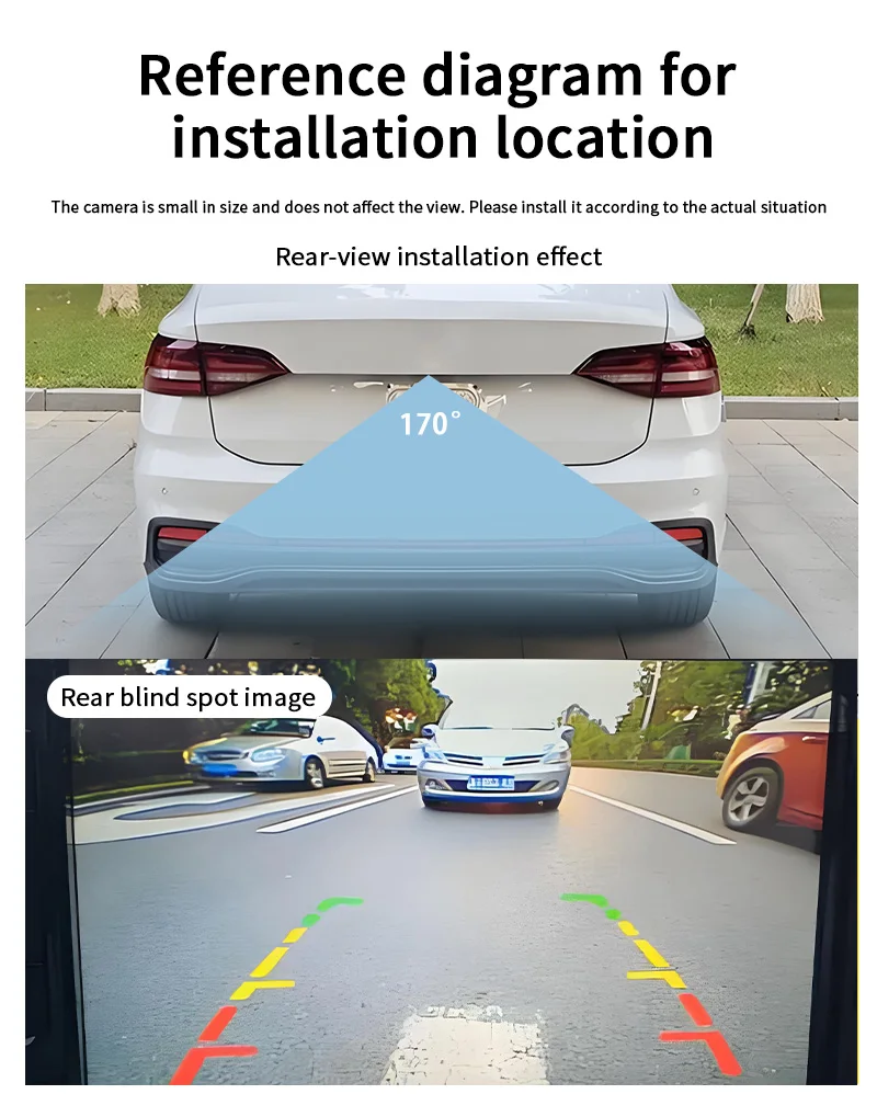 5 Zoll Auto-Monitor LCD IPS Bildschirm AHD CVBS Kompatibel 1080P 720P Wasserdichte Rückfahrkamera Einparkhilfe-System – Detail 8