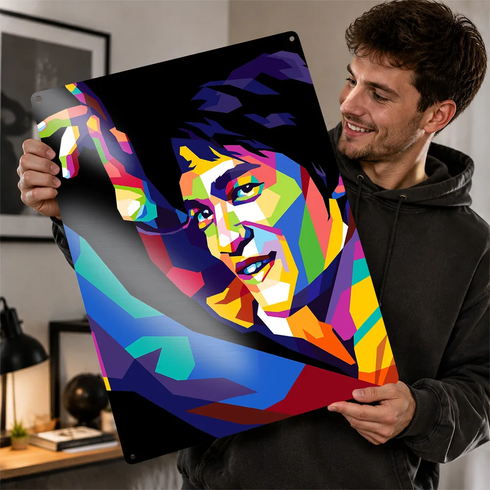 Actor Movies Pop Art Metal Poster Perfect Gift for Fans Lovers Customized Wall Art Metal Sign for Bedroom Stuff Vintage Decor
