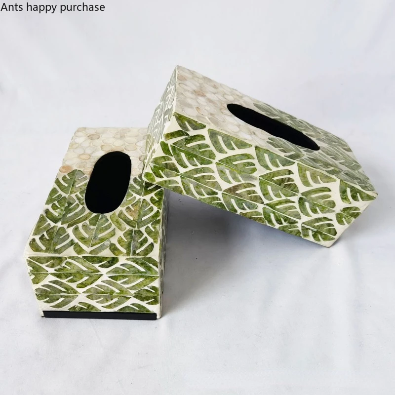 

Rectangular Shell Tissue Box Paper Boxes Napkin Boxes Paper Towel Holder Home Tissue Storage Box Napkin Holder Tissue Organizer