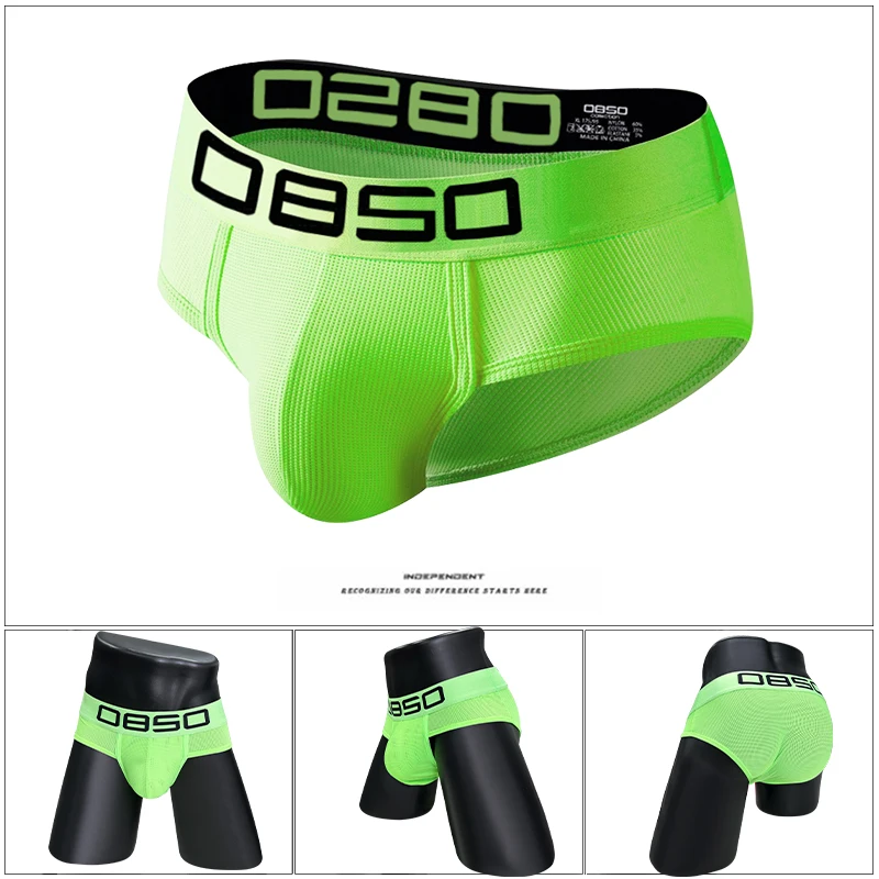 سراويل داخلية مثيرة للرجال بحزام رياضي قابلة للتنفس، سراويل رفيعة للغاية، ملابس داخلية منتفخة على شكل حرف U، حقيبة أنيقة منتفخة على شكل فيل للرجال