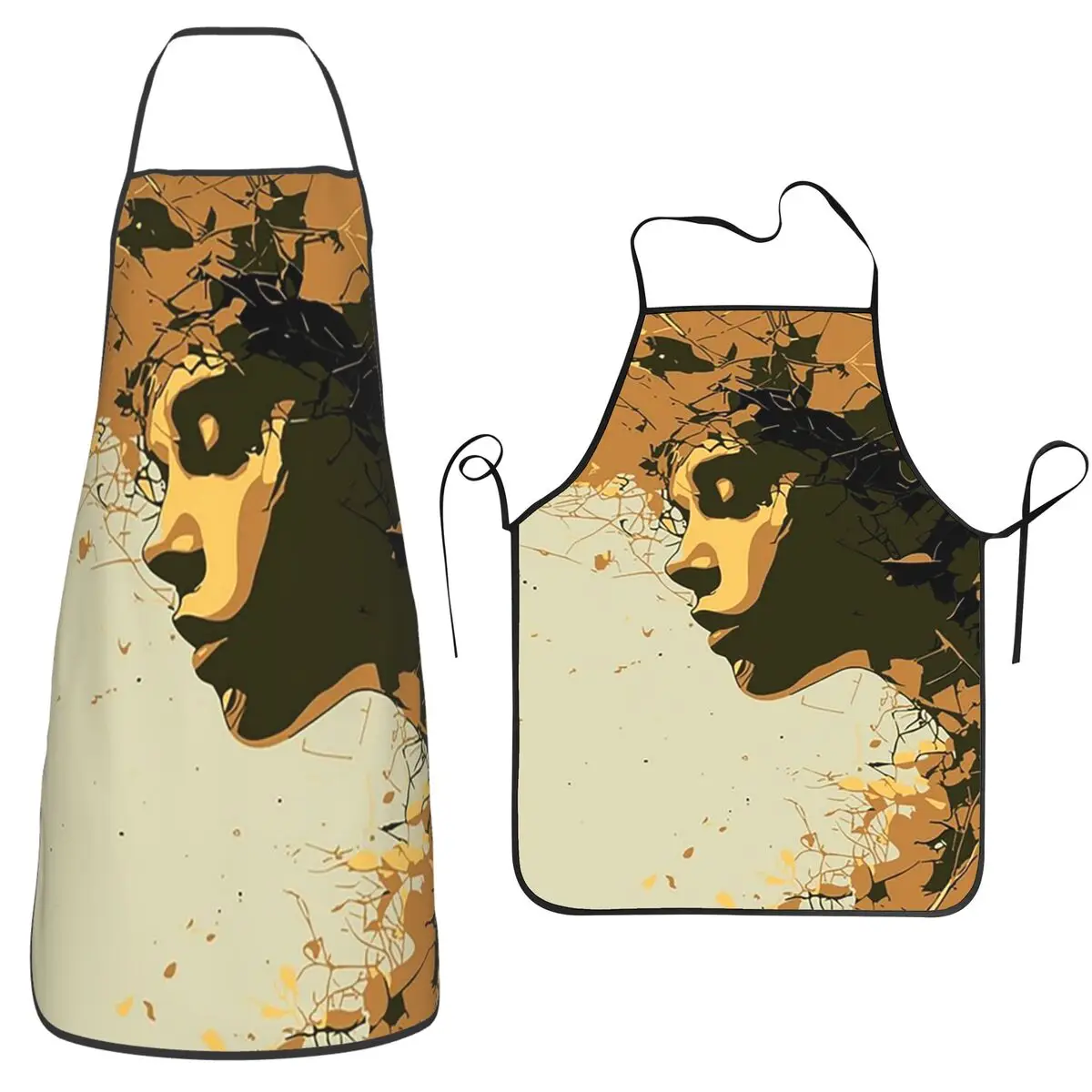 Dryope's Awakening (Human Nature No. 8) - Figurative Biophilic Vector Art Aprons Chef Cooking Tablier Bib Kitchen Pinafore