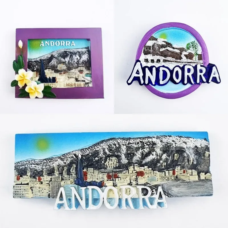 Andorra Fridge Stickers Tourist Souvenirs Home Decor Christmas Gifts Fridge Magnets Message Board Magnetic Stickers