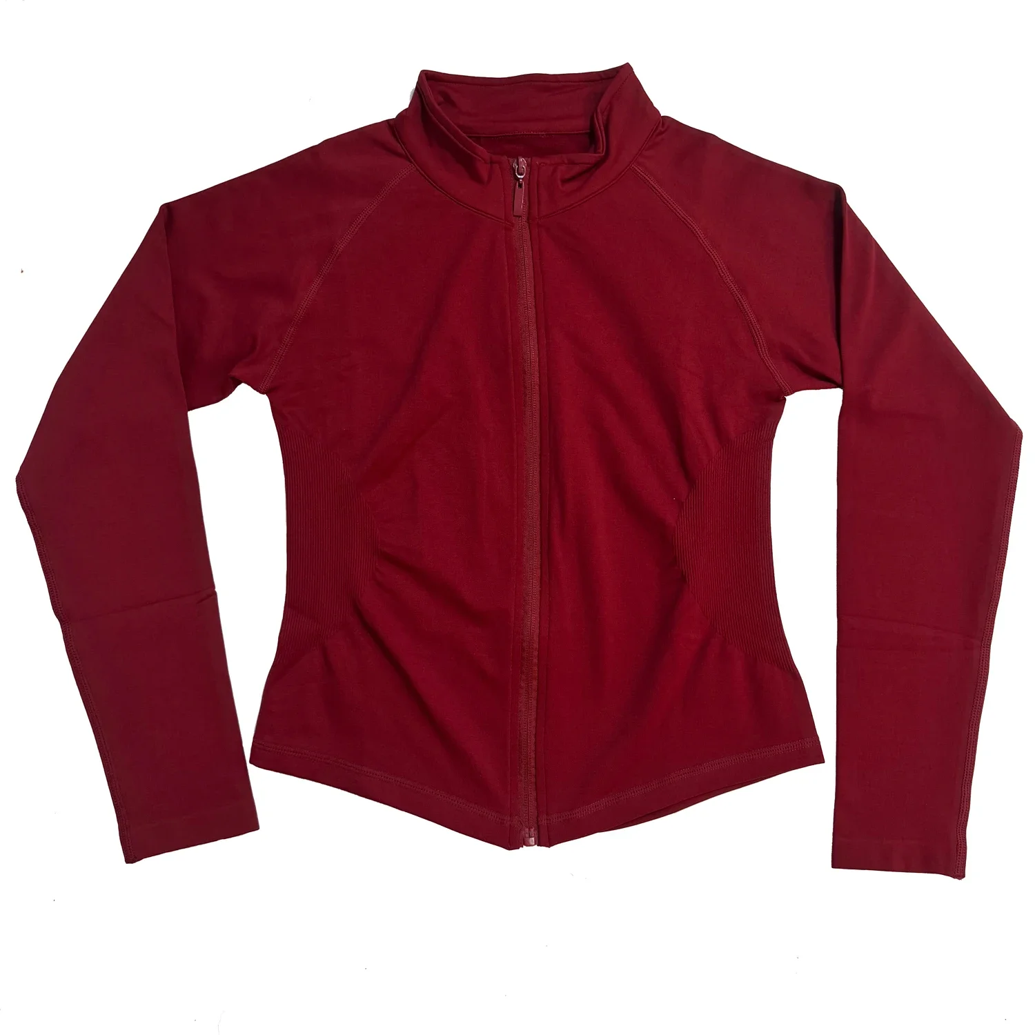 Impact Sports NIEUW Lange Mouw Yoga Top voor Dames Zippy Jacket Workout Elastische Gym Kleding Lange Sport Shirts met Contour