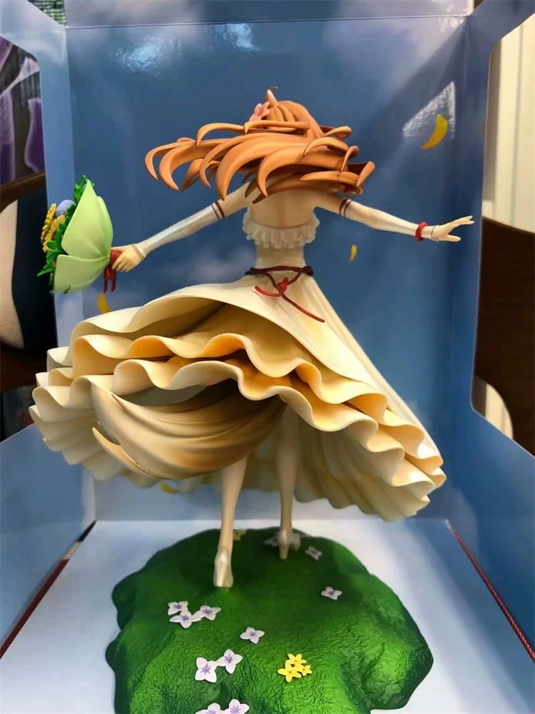 24cm Anime Spice and Wolf Figure Wedding Dress Holo Action Figures Pvc Statue Desktop Ornamen Collection Model Toys Gifts