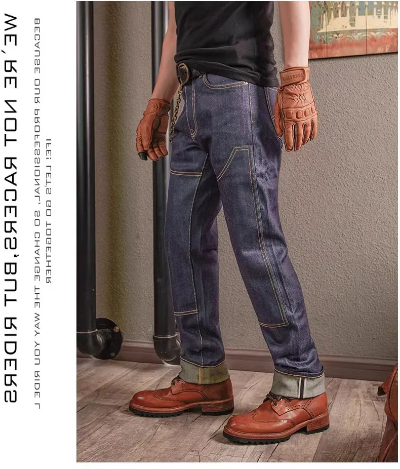 

Весна лето осень свободные классические синие джинсы для отдыха дышащие унисекс мотоциклетные джинсы для скутера мотоциклетные брюки для скутера