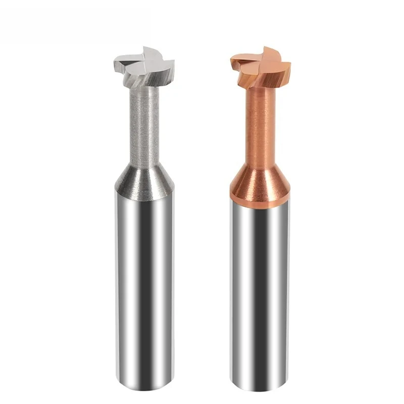 Carbide T Slot Cutter Tungsten Steel T-slot Milling Tool Coated CNC Machining Metal Steel Aluminum Diameter 3~20mm