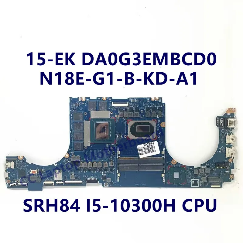 M00123-001 M00123-601 Mainboard For HP 15-EK Laptop Motherboard With I5-10300H/I7-10750H CPU RTX2060 DA0G3EMBCD0 100%Tested Good