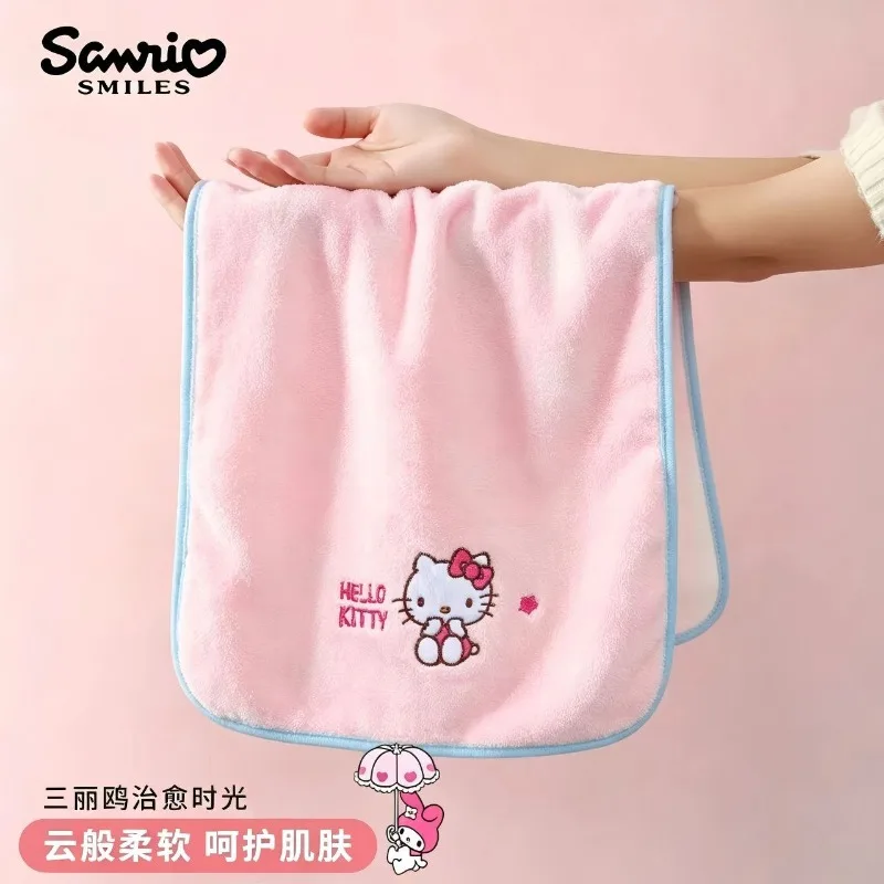 Sanrio Hello Kitty Cotton Bath Towel, Cute Cartoon Soft Absorbent Towels, Household Shower Beach Towel, Girls Hair Wrap Headscar - view 5