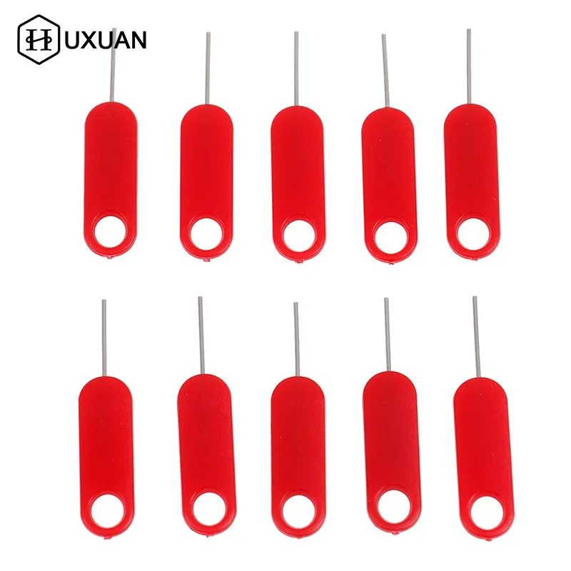 10 stks Universele Sim-kaart Lade Pin Uitwerpen Verwijdering Naald Opener Ejector Voor Algemene Mobiele Telefoon