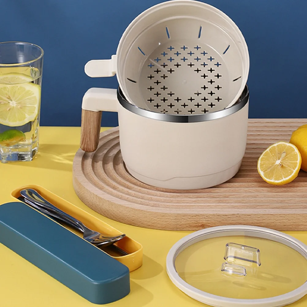 

Stainless Steel Bento Box Premium Polypropylene Lunch Bowl Japanese Ramen Container Reusable Compact Wear Resistant