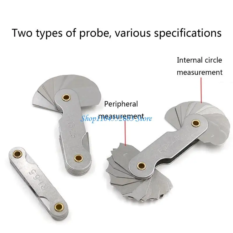 

Y6GD Concave Convex Measuring Tool Radius- Fillet-Gauge R1-6.5 / R7-14.5 / R15-25