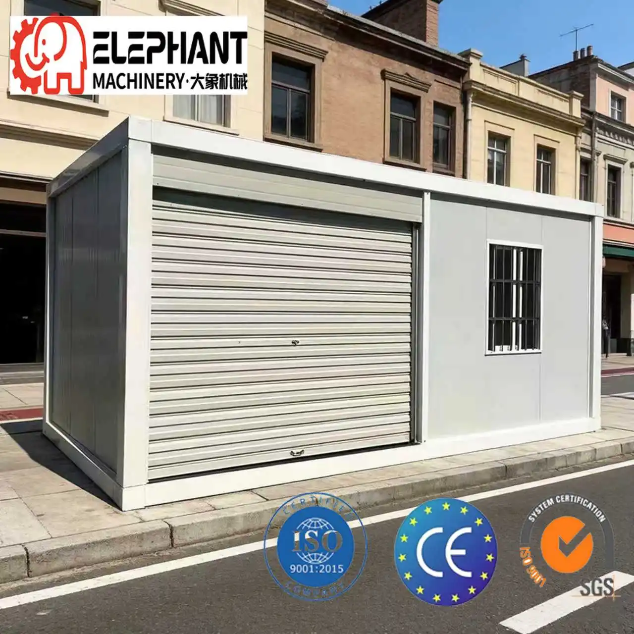 DX House Detachable Container-Eco-friendly Portable Secure Modern Design Roller Shutter Office Warehouse Retail Hotel School