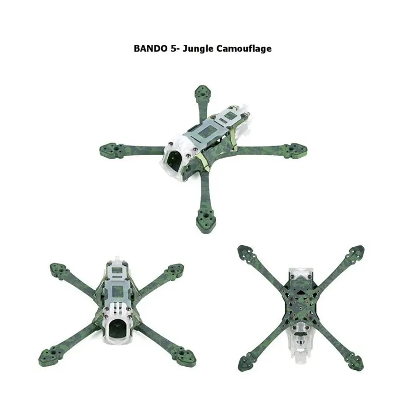 WOWFU-BANDO 5 Frame Kit 230Mm Wheelbase 7Mm Arm 205G For RC FPV Drone Racing Freestyle Frame
