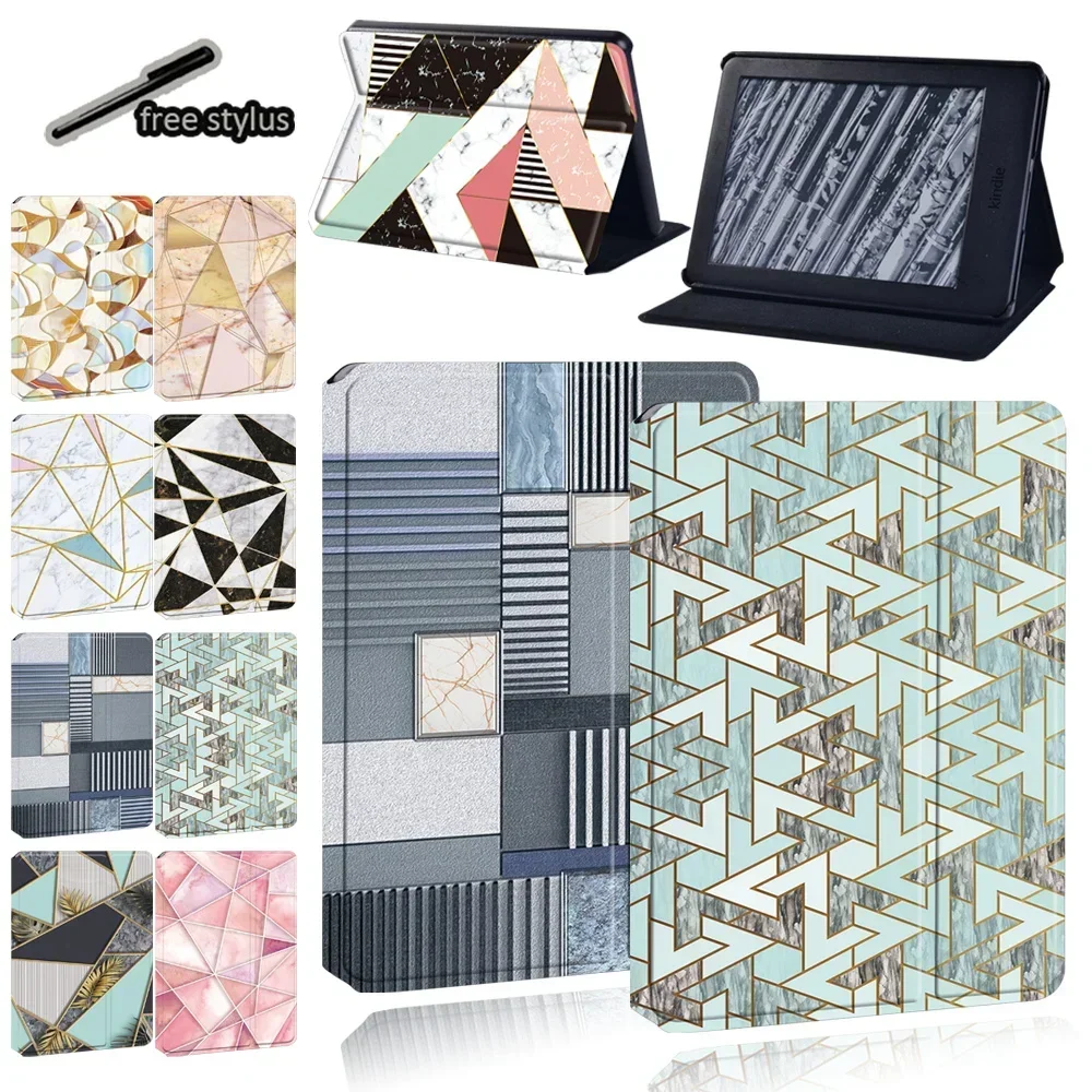 Kindle Tablet Case for Kindle Paperwhite 5 (11th)/Kindle Paperwhite 4/1/3/ Kindle 10th Gen/Kindle 8th Gen Geometric Print