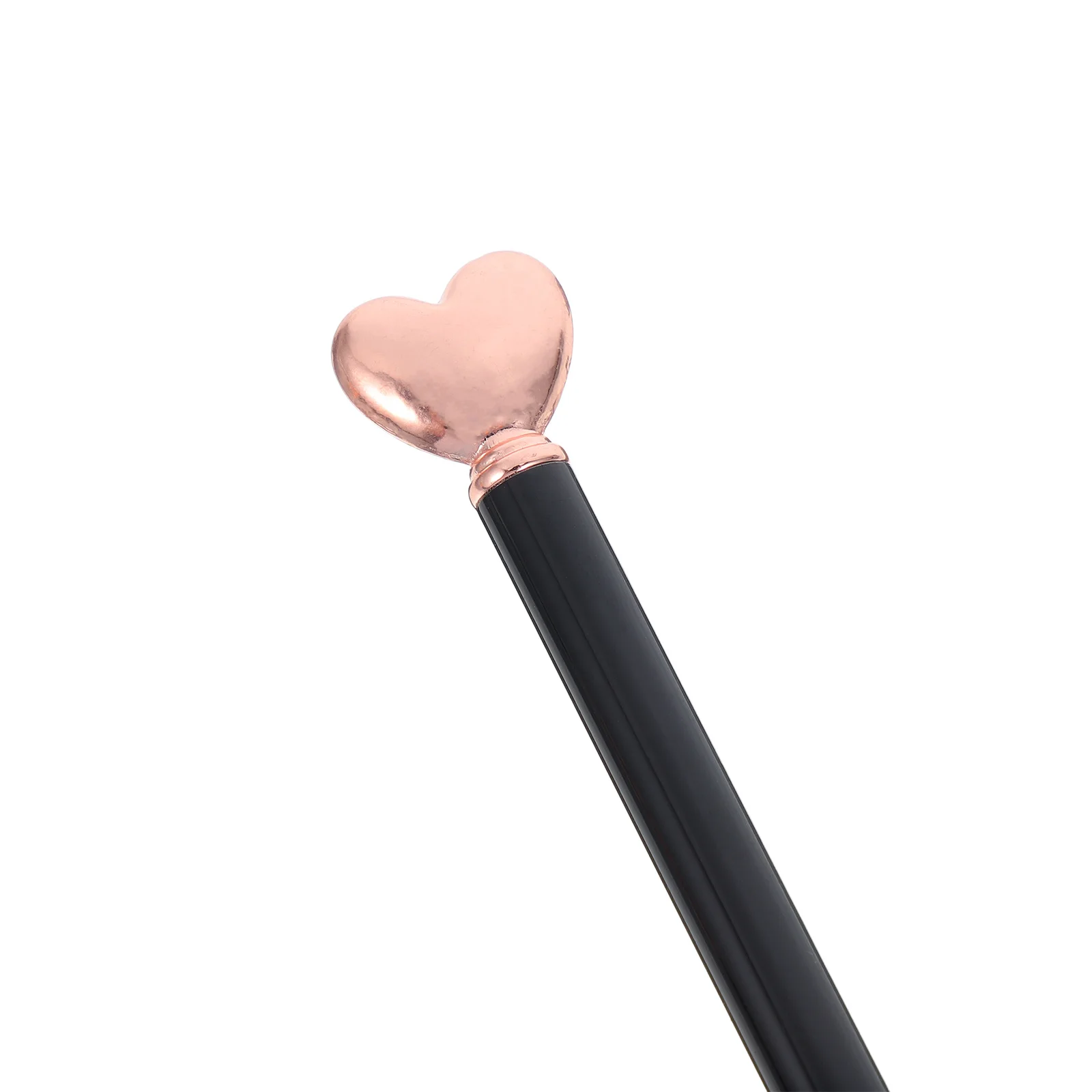 10Pcs 하트 볼펜 금속 개폐식 부드러운 쓰기 사무실 학교 장식 결혼식 발렌타인 데이 호의