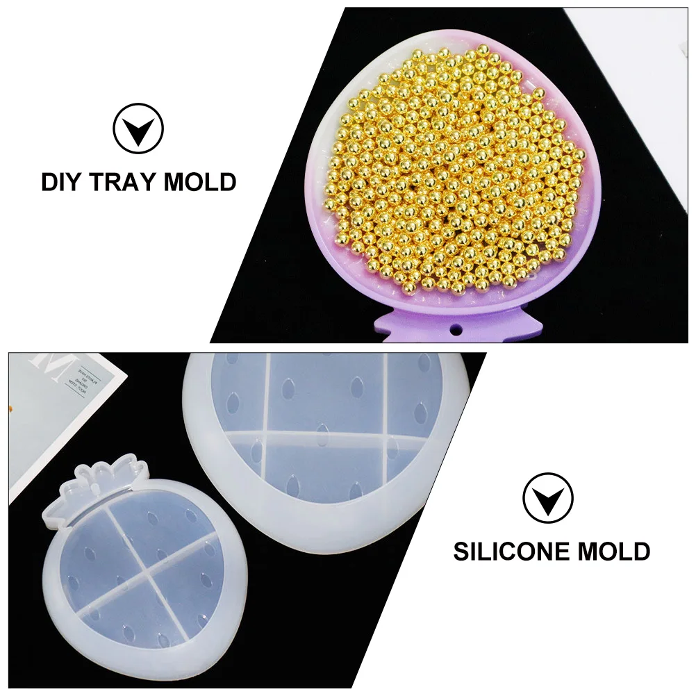 

Strawberry Silicone Mold DIY Tray Fruit Plate H made Coasters Jewelry Trays Epoxy Resin Craft Accessories Gentle Safe Durable