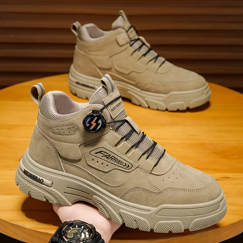 Sommer Herren Freizeitstiefel Leder Herren Sneakers Bequeme weiche männliche Wark Board Schuhe Plateaustiefel für Männer К Nangки Мужatorio