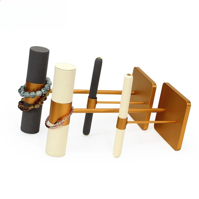 High-end multi-color microfiber metal display rack, bracelet ring rack, display bracelet, bracelet rack.