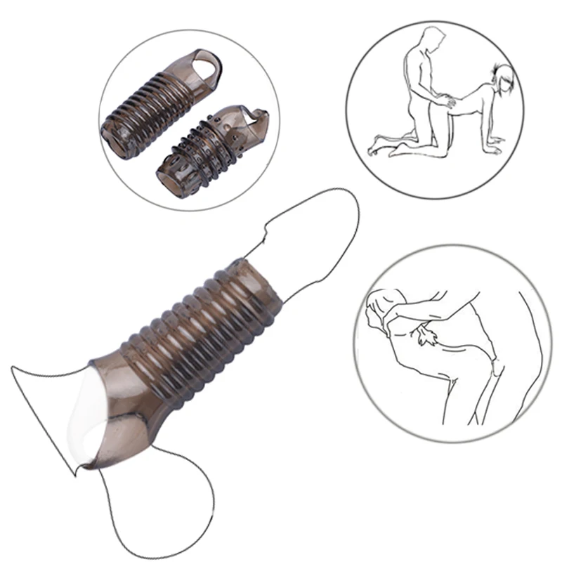 Reusable Male Penis Erection Sleeve Couple Delay Ejaculation Scrotal Binding Ball Stretcher Cock Ring Erotic Sex Toys For Men