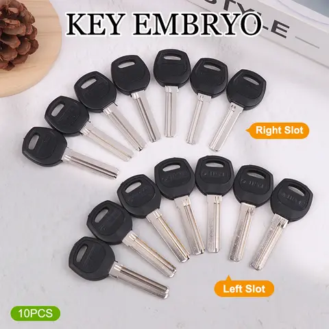 10Pcs Key Embryo AB Lock Security Door Key Blank Electric Door Lock Blank Fingerprint Lock Password Lock Blank Car Key Blanks
