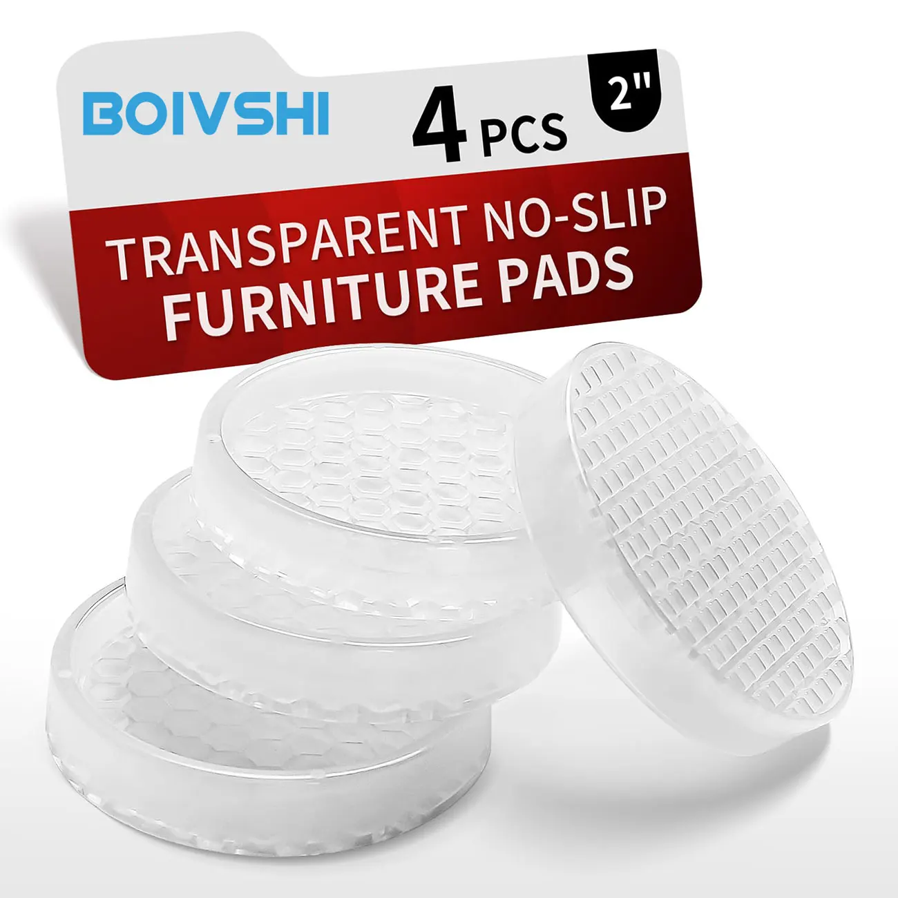 

4PCS Silicon Furniture Pads Chair Leg Floor Protectors 1.6‘’ 2.0 2.5 Inch Durable Feet Covers Reduce Noise Prevent Scratches
