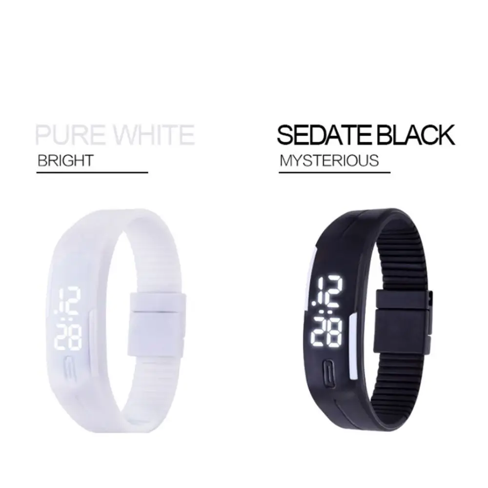 Candy Color Bracelet  Outdoor Wristband LED Touch Wrist Watch Touch Digital Watch Electronic Watch Sports Wristwatches