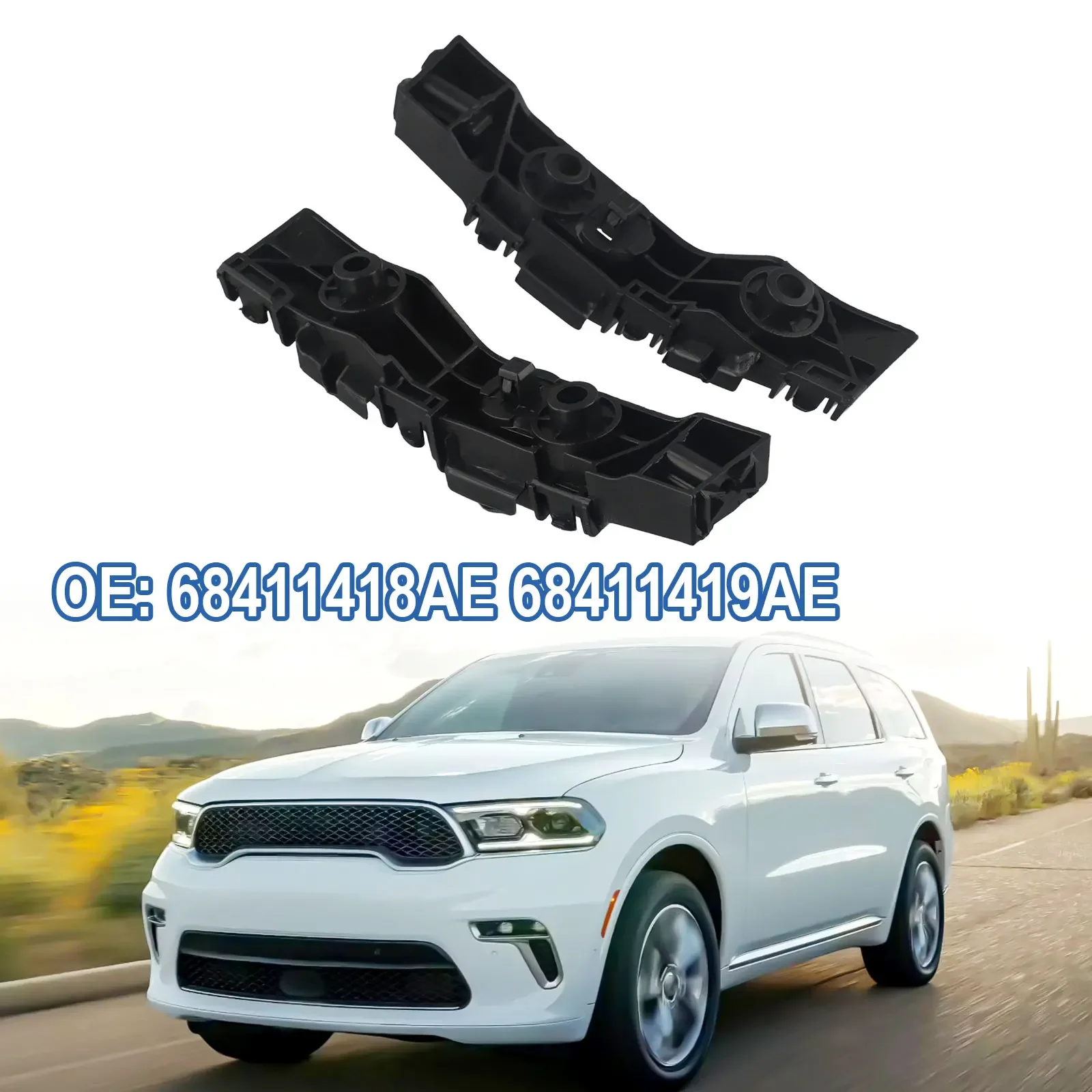 For Dodge For Durango Front Bumper Driver Passenger Side Support Bracket 68411418AE 68411419AE Bumper Brackets Replacement