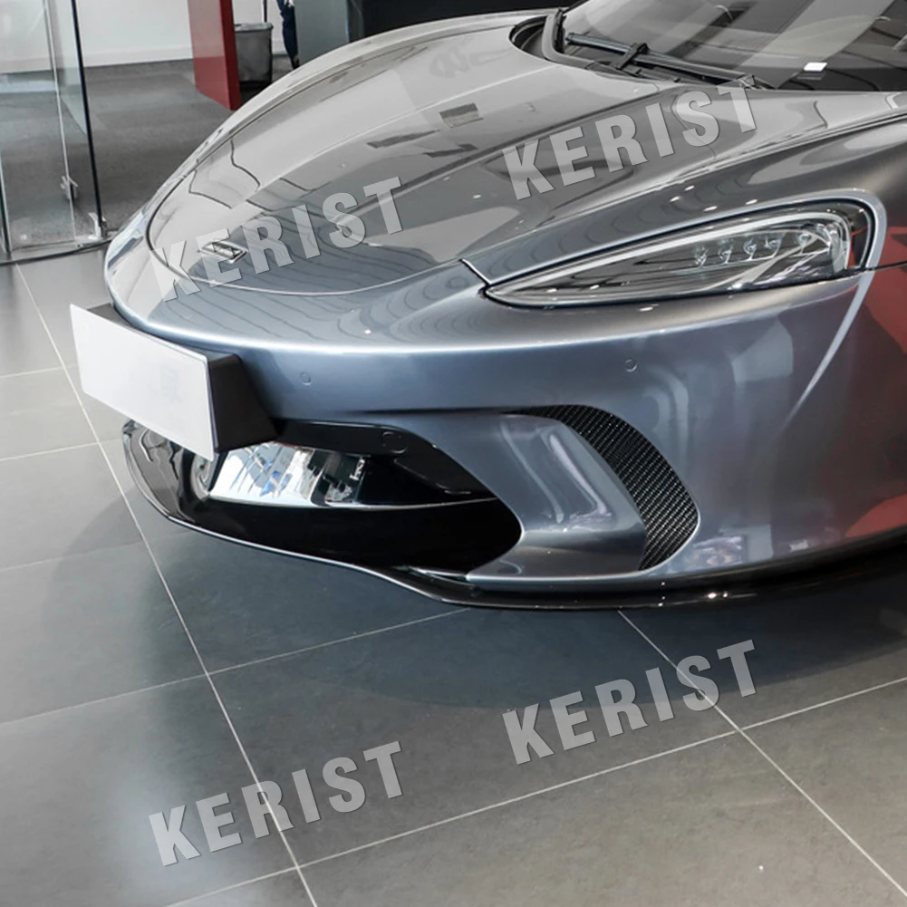 Carbon Fiber Front Bumper Canards Splitter Spoiler GTS Style 2019-2024 for McLaren GT 2019-2023