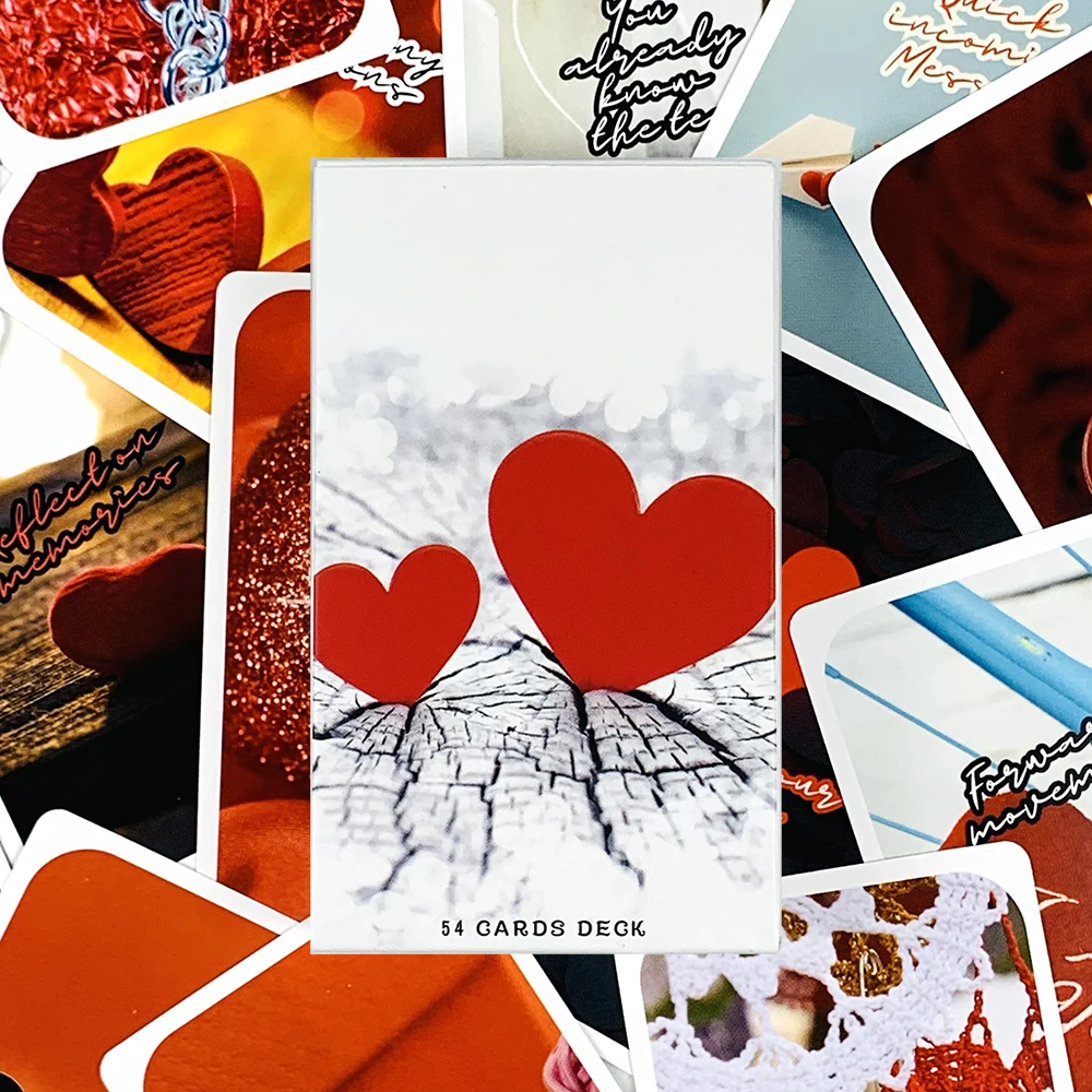 

Matters of The Heart Oracle Cards 54 Cards Deck English Board Games Perfect For Date Night Card Game,Qixi Festival Gifts