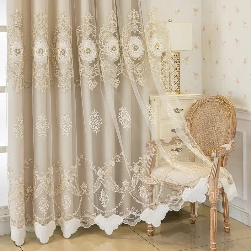 Double Layer Lace Curtain 4