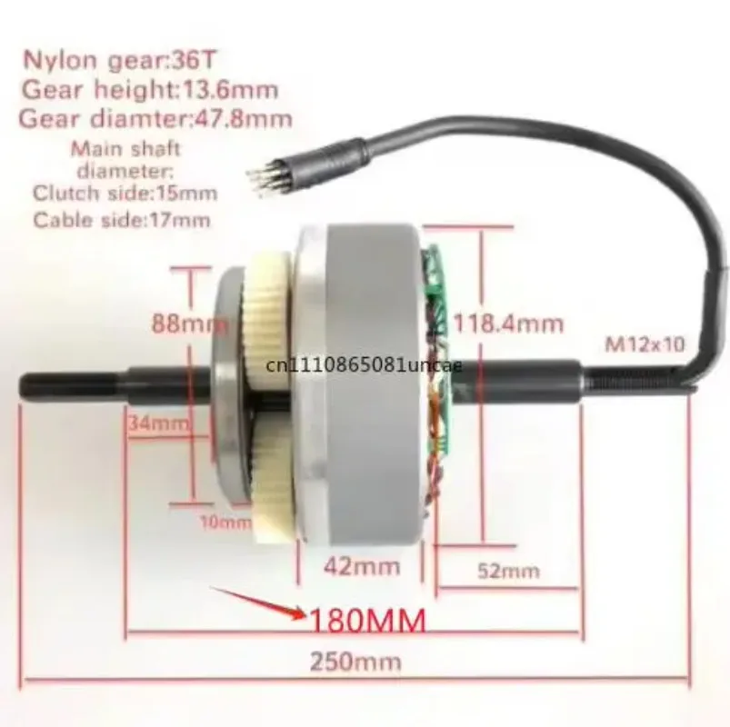 36V48V52V60V500W750W1000W Gear Motor Core, Electric Bicycle Motor Accessories