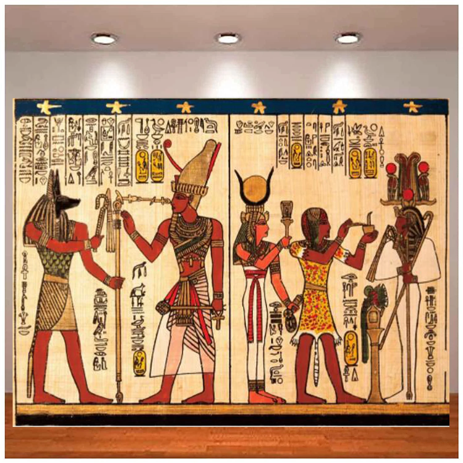 Ancient Egypt Photography Backdrop Historical Mural Mythology Egyptian God Pharaoh Background For Party Kids Adult Portrait