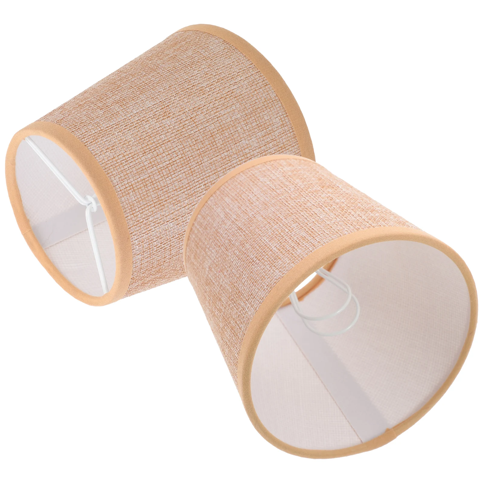 

2pcs E14 Fabric Lampshade Cloth Iron Table Lamp Light Bedside Lamps Shades Home Decor Lighting Accessories