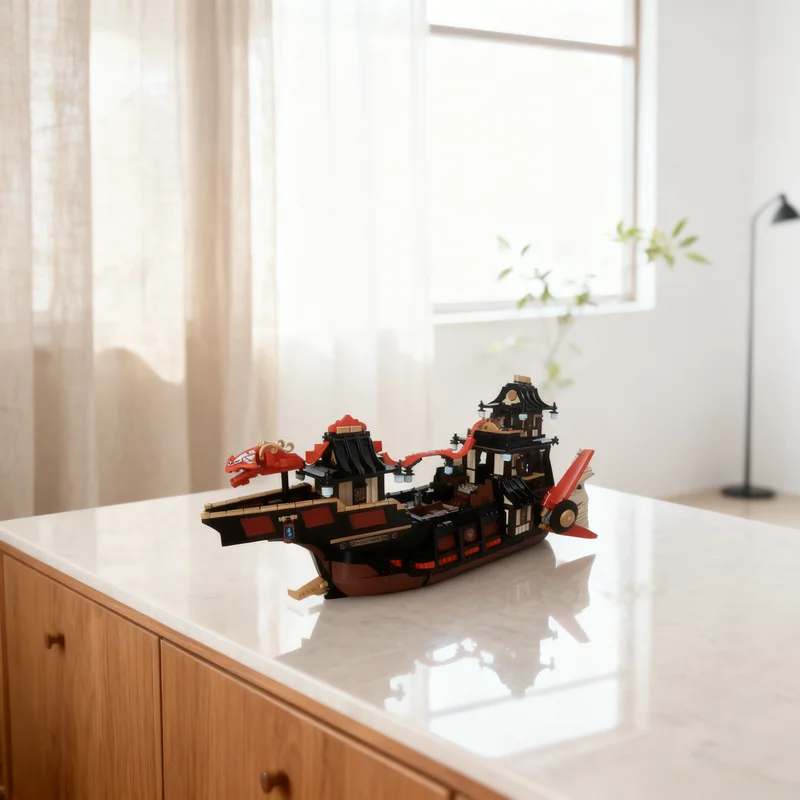 

2315 деталей MOC: Модель храма Ниндзя на радиоуправлении, конструктор, игрушка, подарок, креативный коллекционный предмет для демонстрации, премиум-класс для взрослых