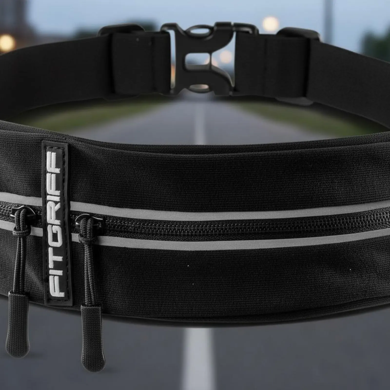 Reflective Running Belt Long-Lasting Running Belt Reflective Waist Pack Adjustable Strap Fanny Pack Lightweight for Runners